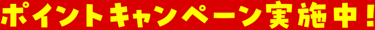 ポイントキャンペーン実施中
